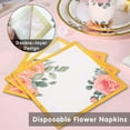 thumbnail image 4 of UniMall 168PCS Floral Plates and Napkins Party Supplies,Vintage Floral Paper Plates Set With Gold Rim Serve 24 Guests,Floral Disposable Plates Tea Party supplies for Adults Bridal Shower Decorations, 4 of 14