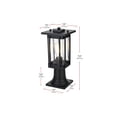 thumbnail image 2 of Elegant Lighting Melvale 7 inch Outdoor Pendant in Black, 2 of 7
