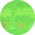 thumbnail image 1 of Ahgly Company Indoor Round Abstract Green Modern Area Rugs, 6' Round, 1 of 4