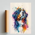 thumbnail image 2 of Bernese Mountain Dog Art Print Poster, Wall art Painting Decor Bernese Mountain Dog Decor Artwork For Bedroom Living Room Bathroom Decor, 2 of 6