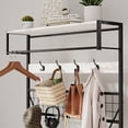 thumbnail image 3 of QinaQin 5-in-1 Hall Tree with Bench and Shoe Storage, Entryway Coat Rack with Hanging Rod and 9 Hooks, 3 of 8