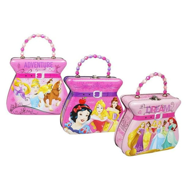 DDI 2349644 Disney Princess Belt Buckle Tin Purse with Beaded, Pink