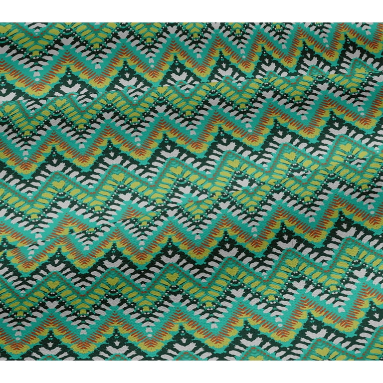 Ikat print top dress material