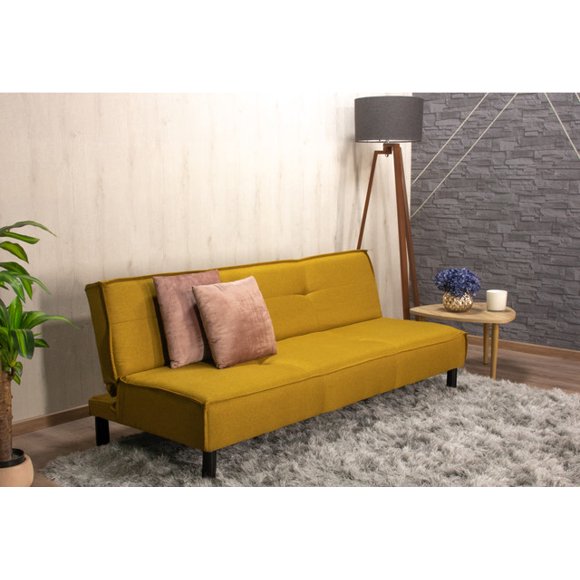 Sofa Cama 3 posiciones individual mostaza M & E MUEBLES Tomm moztaza