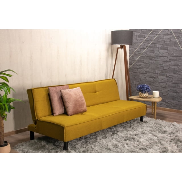 Sofa Cama 3 posiciones individual mostaza M & E MUEBLES Tomm moztaza