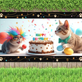 thumbnail image 6 of Decorative Design Happy Birthday Banner Colorful Theme Party Backdrop for Kids Party Indoor Decoration Photo Shoot, 6 of 8