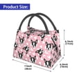 thumbnail image 3 of Vsdgher French Bulldog Print Insulated Reusable Bags with Sturdy Zipper and Handles, Foldable Totes for Hot or Cold Food Bring or Delivery, 3 of 8