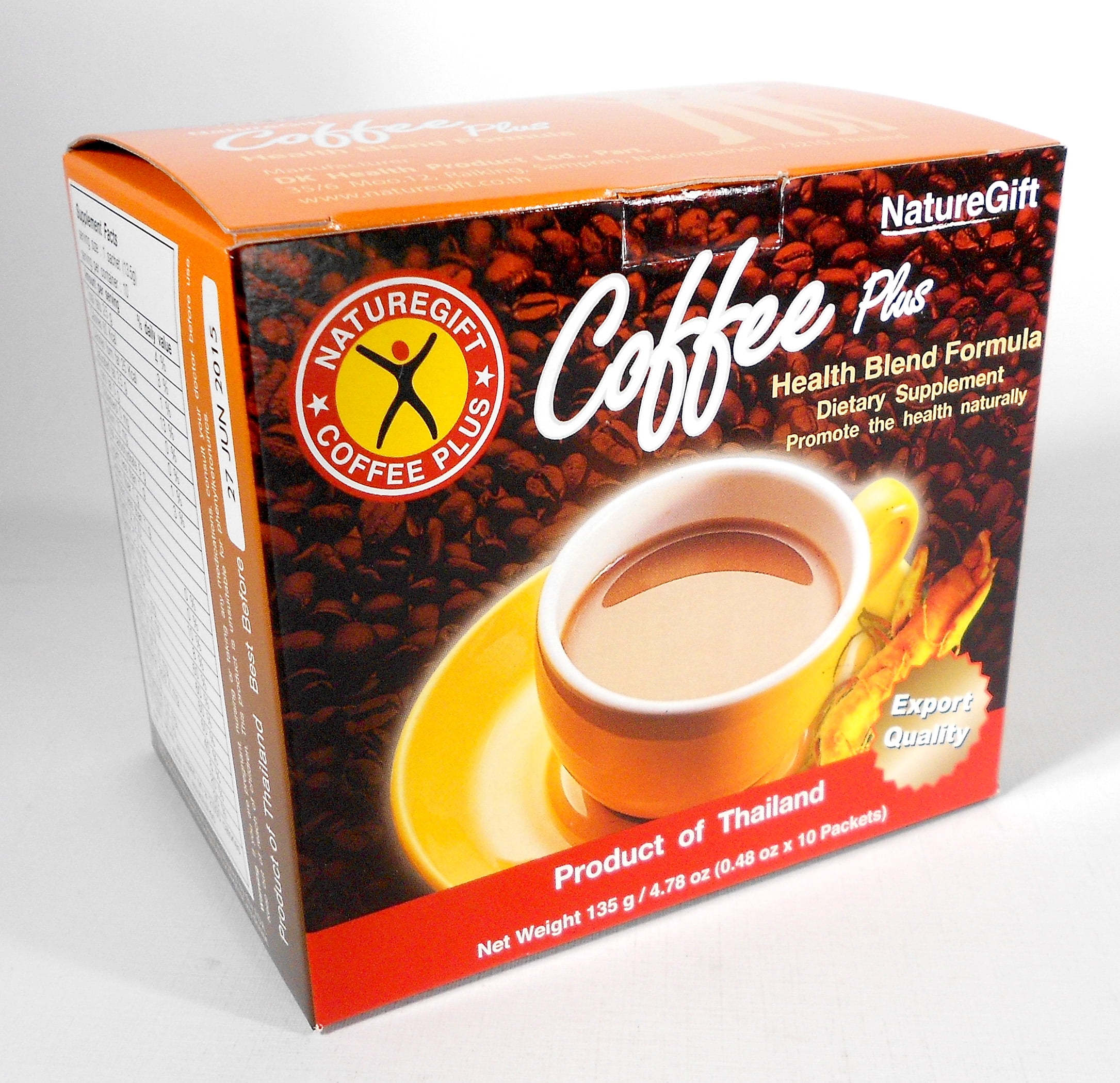 Nature Gift COFFEE PLUS with Fiber Ginseng, Vitamins & Minerals 4.78 Oz