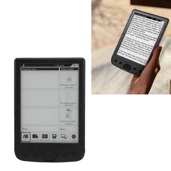 6 Inch E Reader, 800x600 HD Ink Screen E Reader with Protective Case, 2500mAh Battery, Support Up To 32G, Support Music Playback, Eye Friendly E Reader for Kids, Adults, Seniors