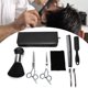 thumbnail image 1 of Juego de tijeras profesionales para cortar el pelo con bolsa portátil delantal de salón cepillo para barrer el pelo juego de herramientas para el hogar/salón/peluquería ANGGREK Otros, 1 of 8