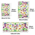 thumbnail image 4 of YIMEIS Colorful Flower and Colorful Bird Machine Washable Non-Slip Rubberback Indoor Runner Rug/Area Rug for Kitchen, Hallway, Kitchen, Entryway, Bathroom, 2 Piece Set - 16''*24''/47''*18'', 4 of 10