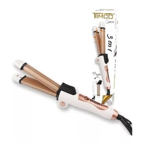 Plancha De Cabello + Ferro + Wafflera Timco® Ceramics 3 En 1
