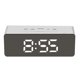 thumbnail image 1 of Reloj despertador digital LED Temperatura Escritorio Espejo de maquillaje Arte Snooze Reloj Dormitorio Decoración de oficina, Rectángulo seitruly HA3237-01B, 1 of 6