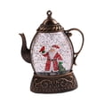 thumbnail image 3 of Luz de tetera,Tetera con luz nocturna brillante,decoración navideña,Adorno decorativo con lámpara de tetera de Navidad,Decoración de Manualidades decorativas,Lámpara de Marrón, 3 of 8