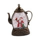 thumbnail image 3 of Centro de mesa con tetera navideña, luz de regalo, decoración de mesa para casa de campo Marrón, 3 of 9