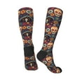 thumbnail image 4 of Balery Skulls And Flowers Fun Novelty Socks Men'S Women'S Crew Socks Funny Crazy Novelty Socks Quirky And Cool Socks, 4 of 9