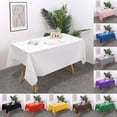 thumbnail image 6 of Adpan 54 x 73 in Plastic Tablecloth Disposable Rectangle Table Cover for Parties,Smooth Decorative Table Cloth,54x73.6In,White, 6 of 6