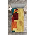 thumbnail image 3 of Ambesonne Geometric Quilted Bedspread Set 2 Pcs, Grunge Squares, Twin Size, Multicolor, 3 of 3