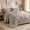 Khaki, variant on Lipa Full Comforter Set,7-Piece Bed in a Bag,All Season Bedding Set,Comforter,Flat Sheet,Fitted Sheet,Pillowcases and Shams,Beige