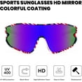 thumbnail image 4 of FEISEDY Unisex Youth Sunglasses, Teens Baseball Tennis Sunglasses, UV400 Sports Boys Girls Cycling Shades B4064, 4 of 14