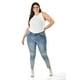 thumbnail image 1 of Jeans skinny Roman Fashion con detalles desgastados mezclilla claro Talla 38, 1 of 7