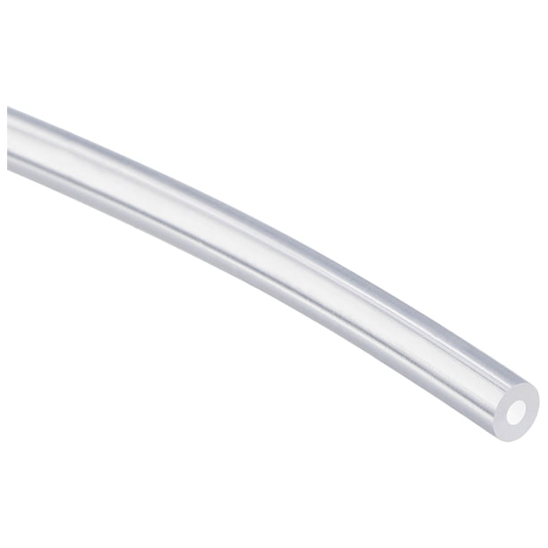 Tuberías de manguera de aire Uxcell para transferencia de agua, silicona transparente, 1 paquete 0.04''x0.12''x16.4ft
