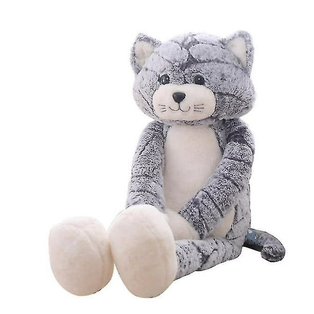 Set de regalo de peluche para bebés Soft Cat negro gris 70 cm HUOGUO