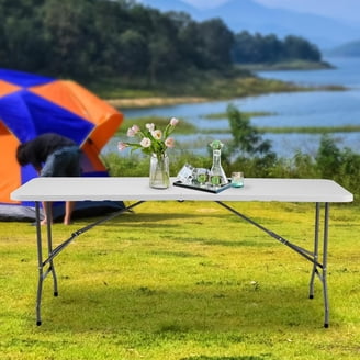 Dextrus 8FT BIG Foldable Table, Lightweight & Portable, Large for