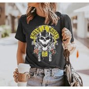 Music City Shirts for Women Vintage Rock Music T-Shirt Tops Funny Graphic Short Sleeve Casual Tops