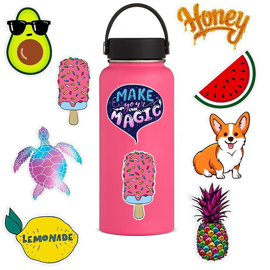 Details about   Stickers for Water Bottles Big 103-Pack Cute,Waterproof,Aesthetic,Trendy Stic... 