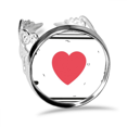 thumbnail image 1 of J'aime Eiffel Tour Mots Modèle Anneau Réglable Amour Mariage Fiançailles, 1 of 3