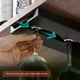 thumbnail image 3 of Under Shelf Wine Glass Hanger for Kitchen and Bar Use Plastic Stemware Drying Rack Storage Solution, 3 of 5