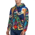thumbnail image 3 of Sikiie Colorful Floral Forest Fairy Men's Hoodie, Essentials Hoodie, Sweatshirt, Pullover Hooded Sweatshirt for Men-Medium, 3 of 7