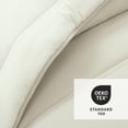 thumbnail image 6 of Lush Decor Oslo Soft Reversible Quilted Comforter Set, 3 Piece Set, King/ California King, White & Neutral -Soft Bedding Set - Beige & White Comforter - King Quilt - Minimalist & Modern Bedroom Décor, 6 of 11