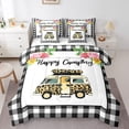 thumbnail image 1 of YST Happy Camping Comforter Set, 7-Piece, Camper Car Decor, Queen Size, Polyester, Bed in a Bag, 1 of 5