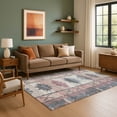 thumbnail image 7 of Addison Rugs Mayfield Premium Machine Washable Transitional Tribal Denim Rectangle Rug, 9' x 12', 7 of 7