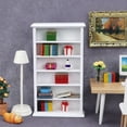 thumbnail image 2 of 2 Pieces Furniture Vintage Home Decor Miniature Bookshelf Bookcase House Adorns Doll White Wood, 2 of 6