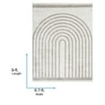 thumbnail image 5 of Livabliss Washable Rugs for Living Room, 7x9 Fossay Shag Modern Light Beige Area Rug, Bedroom Dining Room Home Decor Stain Resistant Carpet (6'7" x 9'), 5 of 7