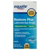 Equate Restore Plus Carboxymethylcellulose Sodium Lubricant Eye Drops, 0.1 fl oz, 70 Count