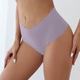 thumbnail image 6 of Yuwull Womens Sexy Ice Silk No Show Underwear Comfortable Seamless Low Waist Underwear Hollowed Out Panties Briefs, 6 of 6