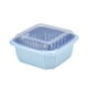 thumbnail image 3 of Cesta de Drenaje Doble, Cesta para Vegetales y Frutas, Refrigerador, Plástico, Cesta de Lavado de Vegetales, con Tapadera, Resistente, Impermeable, para Cocina, Amplia Capacidad, Estilo, 3 of 7