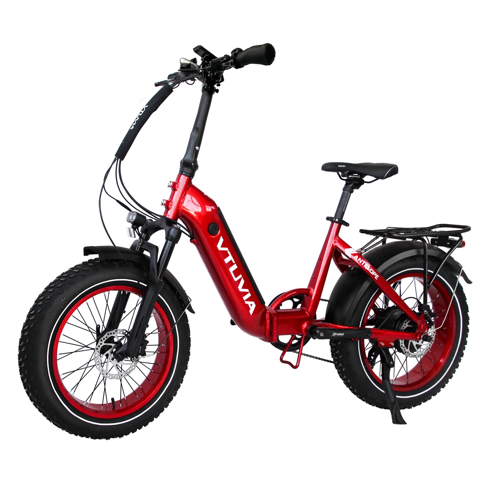 Vtuvia 750W Folding Electric Bike LG Intertube Battery 48V 13AH Step