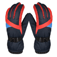 thumbnail image 1 of Guantes de nieve de esquí simples invierno cálido pantalla impermeable mujeres, azul, 1 of 5
