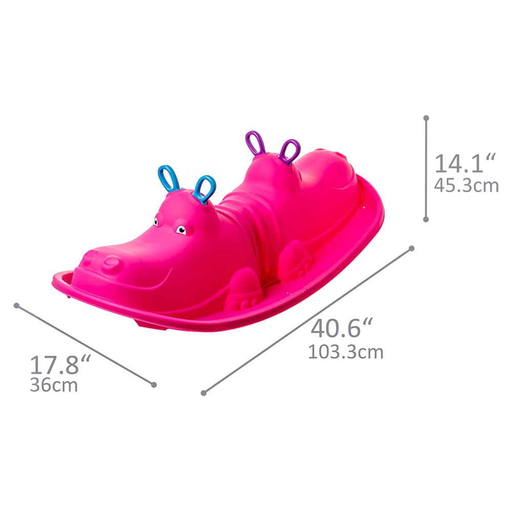 Starplay Children's Hippo Rocking Ride-On, Pink, 1-Piece