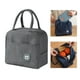 thumbnail image 5 of 2 Bolsas De Almuerzo Con Aislamiento Térmico, Bolso De Mano, Contenedor De Comida, Color Gris, 5 of 8