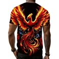 thumbnail image 2 of Men's Phoenix Flame T-Shirt - For Fitness, Training and Casual Wear - Machine Washable Casual Edition for Casual Wear, 2 of 3