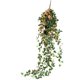 thumbnail image 1 of Plantas colgantes artificiales con flores de rosa, guirnalda de 4.5 pies, flor colgante falsa, cadena verde, pared de la casa, habitación, jardín, boda, interior, exterior, decorativa (no incluye cesta) Zhivalor  CZJJ-HQ53-2, 1 of 5