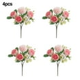 thumbnail image 6 of RANME Vibrant 4Pcs Pink Artificial Peonies - Perfect For All Occasions Decor!, 6 of 8