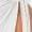 White, variant on Women’s Two-Piece Summer Vacation Outfit – Crop Top & Wide Swing Slit Hem Skirt Set for Beach Resort Party Wear
