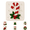 E#005, variant on Assorted Xmas elements sea glass mosaic plaque DIY kit,Christmas Ornaments, Christmas Decorations Indoor, safe plastic parts for children handcraft projects and indoor holiday decorative ornaments-B